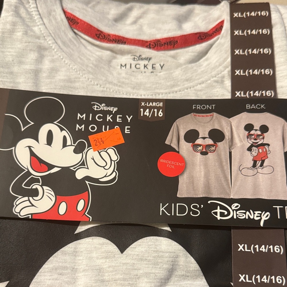 Disney Mickey Mouse Gray and Red Kids' T-Shirt